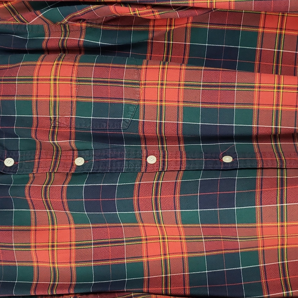 LL Bean Men's Button Front Shirt Size Large - Picture 2 of 9